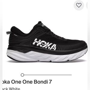 Hoka One One Bondi 7 Women's Size 8.5 Black Athletic Running Shoes